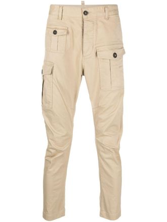 Dsquared2 Beige Stretch-Cotton Trousers