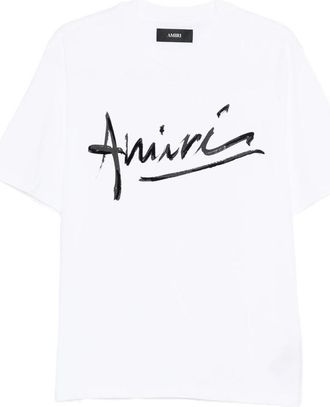 Amiri Script Crew-neck Short-sleeve T-shirt