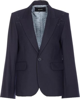 Zadig&Voltaire Blazer con strass - Blu