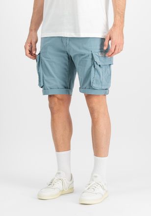 Alpha Industries Shorts ALPHA INDUSTRIES Crew Short, Herren, Gr. 28, Normalgr&ouml;ssen, bunt (graublau), Obermaterial: 98% Baumwolle, 2% Elastan; Futter: 100% Baumwolle, H
