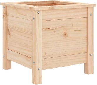 vidaXL Jardinera Madera Maciza De Pino 40x40x39 Cm Vidaxl