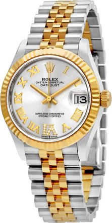 Rolex Datejust 31 Silver Diamond Dial Automatic Ladies Steel and 18kt Yellow Gold Jubilee Watch 278273SRDJ