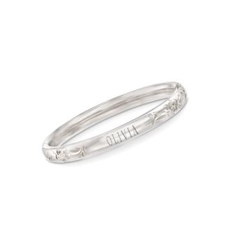 Ross-Simons Babys Sterling Silver Bangle Bracelet