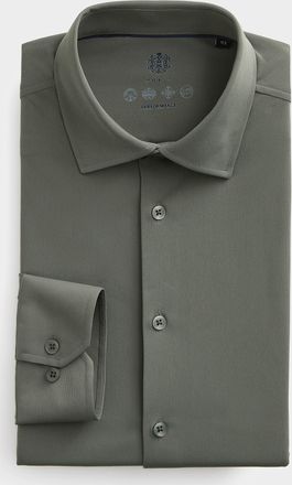 H&ouml;rst Mens Solid ultra-stretch shirt Slim fit