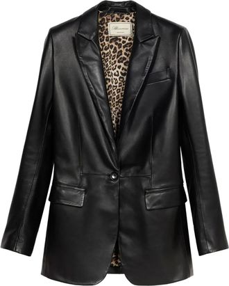 Blumarine Blazer in pelle - Nero