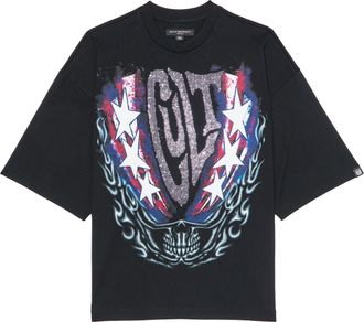 Cult of Individuality OVERSIZED SHORT SLEEVE CREW NECK TEE LIVING THE DREAM