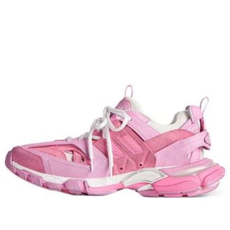 Balenciaga (WMNS) Balenciaga Track Sneakers Pink Mesh and Suede Like Fabric 542436W3SU55090