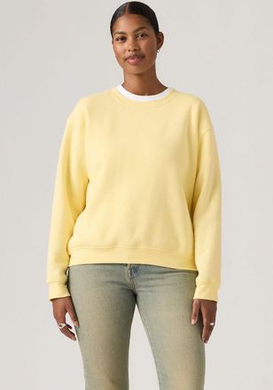 Levi's Sweatshirt LEVIS EVERYDAY CREW SWEATSHIRT, Damen, Gr. XS (34), french vanilla brushed fleece, Sweatware, Obermaterial: 58% Baumwolle, 42% Polyester, r