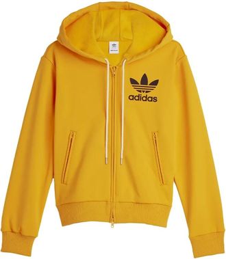 adidas WB Track Hoodie - male - Adidas - Long Sleeve Training Tops - Yellow - XS - Sport