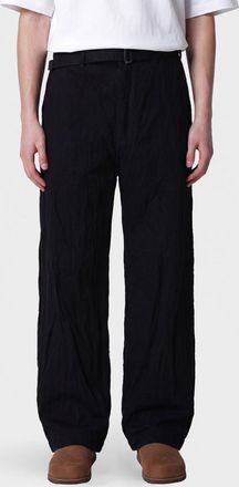 STUDIO NICHOLSON Jeans wide leg in denim con vita regolabile