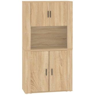vidaXL Highboard Sonoma Oak Engineered Wood Vidaxl
