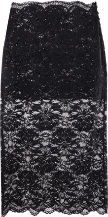 Paco Rabanne Floral-lace Sheer Skirt