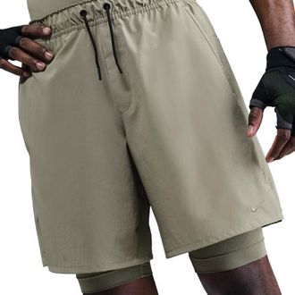 Nike Mens Dri-Fit Unlimited Woven 7 Inch Shorts - Light Army/Black/Light Army Size 3XL