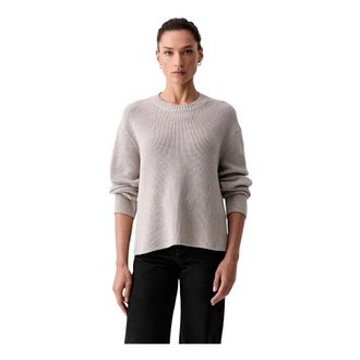 Marc O'Polo Losse Pasvorm Pullover - Dames - Truien - Beige - Maat: XS Katoen