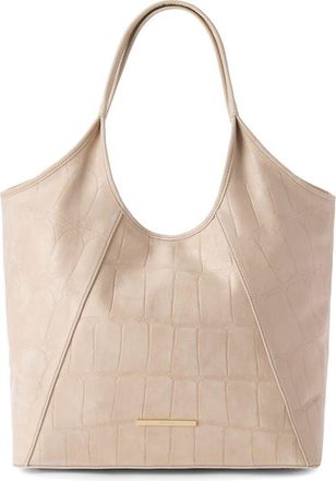 Brahmin Iona Croc Embossed Leather Tote in Beige at Nordstrom