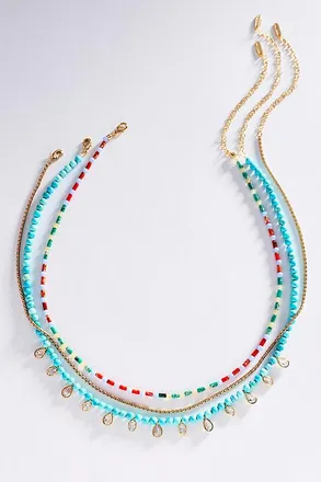 Anthropologie Shades of Sea Layering Necklaces
