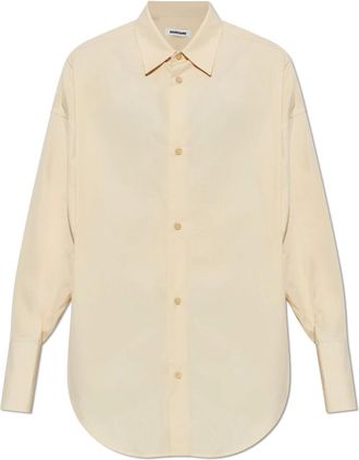 Darkpark Carla Shirt - Dames - Overhemden - Beige - M - Katoen - Overhemden