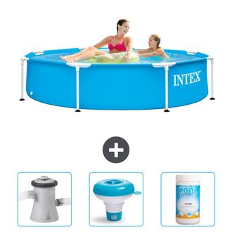 Intex Piscina Con Estructura Redonda - 244x51 Cm - 6-piezas Scb77