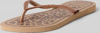 Havaianas Zehentrenner mit schmaler Passform Modell ANIMALS in Beige, Gr&ouml;&szlig;e 35/36