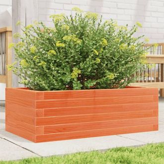 vidaXL Garden Planter Wax Brown 70x40x23 cm Solid Wood Pine Vidaxl