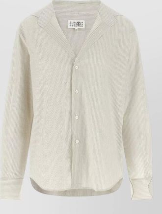 Maison Margiela trompe loeil striped shirt long sleeves