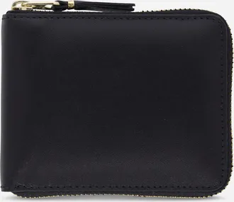Comme Des Garçons Classic Leather Full Zip Around Wallet Black