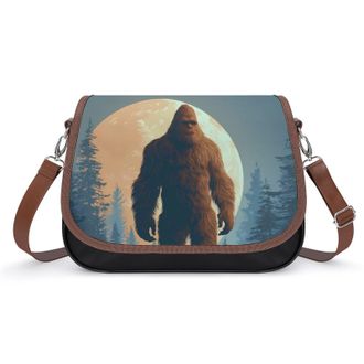 Generic Bigfoot1 Moon Forests Fashion Womens Crossbody Bags Novelty Handbag Shoulder Bag Purse