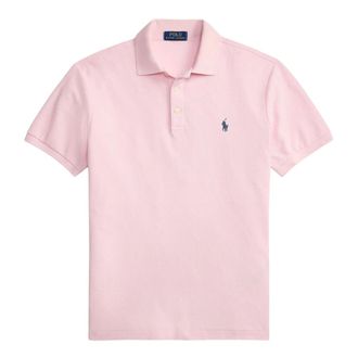 Ralph Lauren Polo Shirts, male, Pink, Size: XL Slim Fit Pique Polo