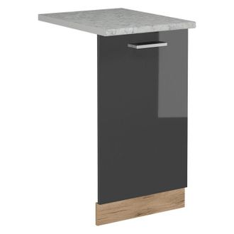 Vicco Tapa Del Lavavajillas R-line, Antracita Alto Brillo, 45 Cm, Et M&aacute;rmol