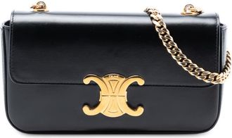 Celine Pre-owned Celine Shiny Calfskin Claude Chain Shoulder Bag Ladies F-LM-2282