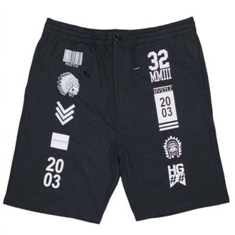Hustle Gang Mens Graphic Short In Black