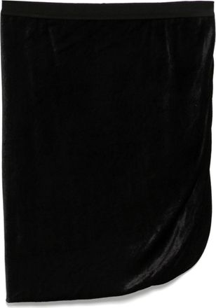 Rick Owens velvet draped skirt - women - Polyamide/Viscose - 40 - Black