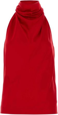 Stella McCartney Stella McCartney Womens Red Satin Top - Size EU 34 (Womens)