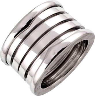 Bulgari White Gold (18K) Band Ring (Pre-Owned)