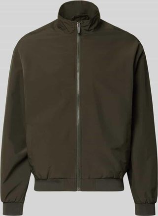 Jack & Jones Jack & Jones Regular Fit Jacke mit Stehkragen Modell Charge in Oliv, Gr&ouml;&szlig;e XXL