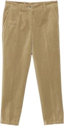 Aspesi Slim-fit Trousers, female, Brown, Size: 3XS Stylish Jacket for Men