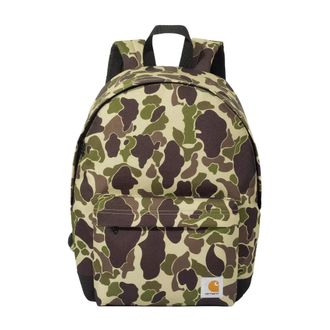 Carhartt Work in Progress Tassen, unisex, Groen, ONE Size, Polyester, Camo Duck Green Rugzak Stijlvol Functioneel