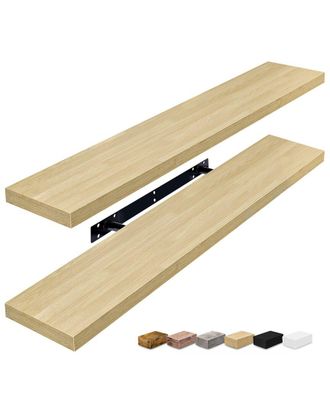 Sorbus Set of 2 Long Floating Shelves