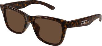 Balenciaga BB0425SK Asian Fit 002 Mens Sunglasses Tortoiseshell Size 55