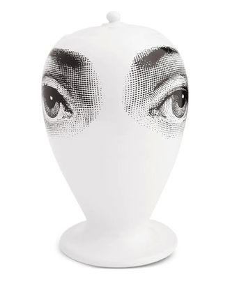 Fornasetti oogafdruk vaas - Wit