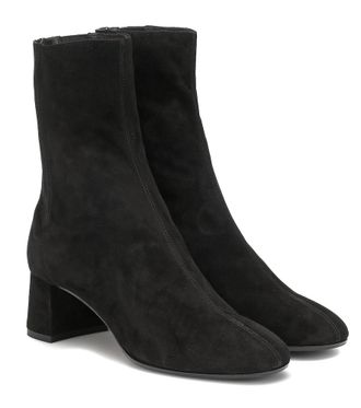 ショートブーツ・ブーティ AQUAZZURA Woman Flat ankle boots Black SHOMIDB8SUE 000 Aquazzura Flat Ankle Boots AQUAZZURA Woman color Black from