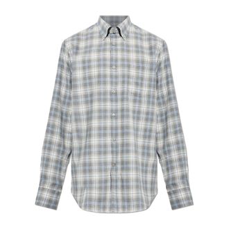 Paul & Shark Gestreepte Casual Shirt - Heren - Casual Overhemden - Grijs - M - Katoen - Overhemden