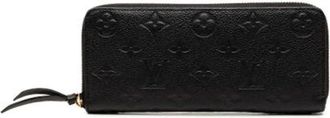 Louis Vuitton Pre-owned Wallets, female, Black, Size: ONE SIZE Pre-owned Zip Around Wallet