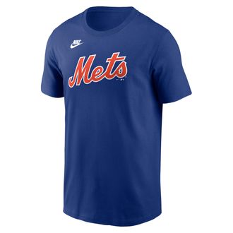 Nike Juan Soto New York Mets Cooperstown 40th Anniversary Nike Mens MLB T-Shirt in Blue | N1994EWNM9-VM9