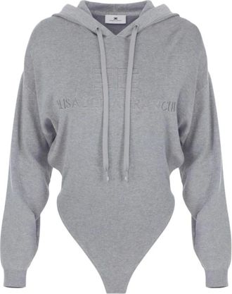 Elisabetta Franchi Top - Dames - Bodies - Grijs - XS - Tops