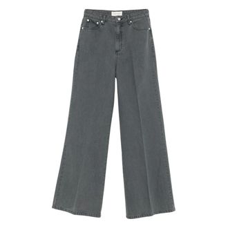 Officine G&eacute;n&eacute;rale Wide Jeans - - Jeans - Donna - Nero - W28