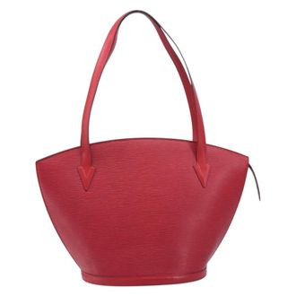 Louis Vuitton Saint Jacques Epi Leather Red Leather Handbag (Pre-Owned)