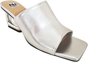 Ninety Union Florence Square Toe Mule in Silver at Nordstrom Rack, Size 12
