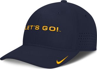 Nike West Virginia Sideline Club Gameday Nike Mens Dri-FIT College Hat in Blue | NC5341SWVN-N24