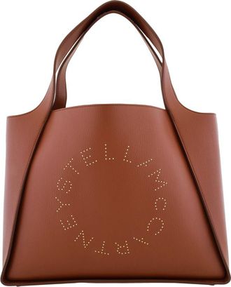 Stella McCartney Perforated Logo Leather Tote Bag